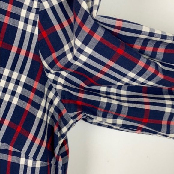J. Crew Plaid Button Down Shirt - Red and Blue - Picture 8 of 11